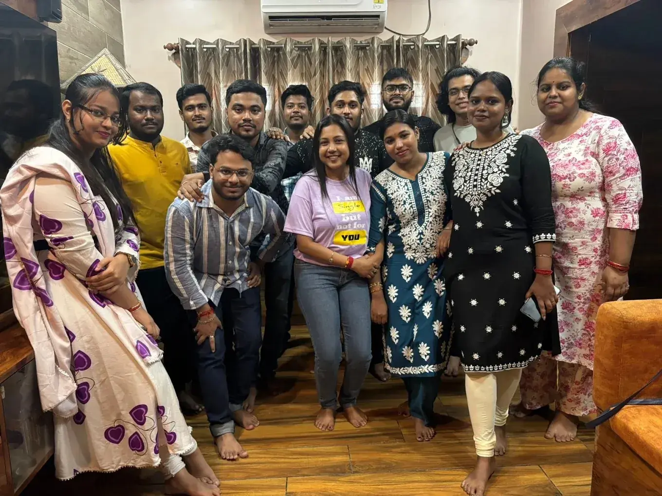 Sporteology team members gathered at an office event